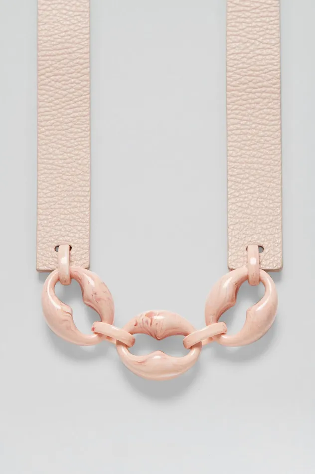 Women RESIN CHUNKY TRIM BELT 25 CHALKPINK Belts Scanlan Theodore