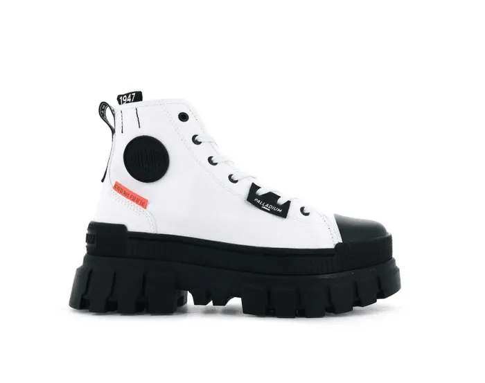 Women REVOLT HI TX Star White PALLADIUM Boots