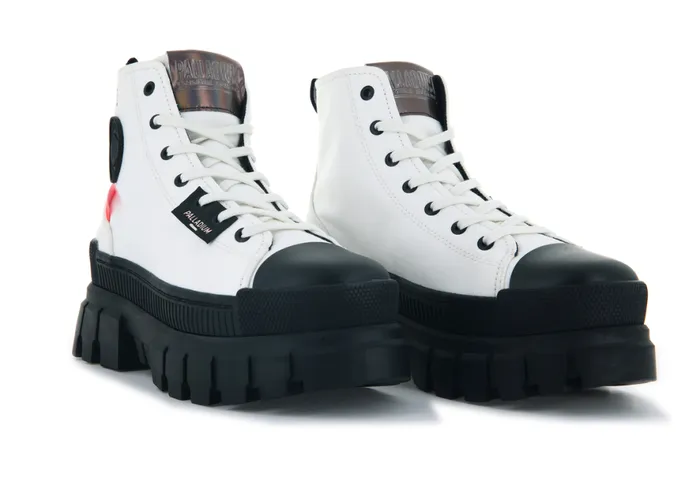 Women REVOLT HI TX Star White PALLADIUM Boots Women REVOLT HI TX Star White PALLADIUM Boots