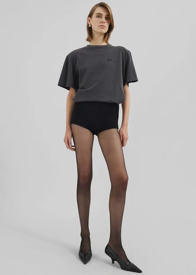 Women Rotate Heavy Oversized TShirt 8211 Black Wash The Frankie Shop Tops