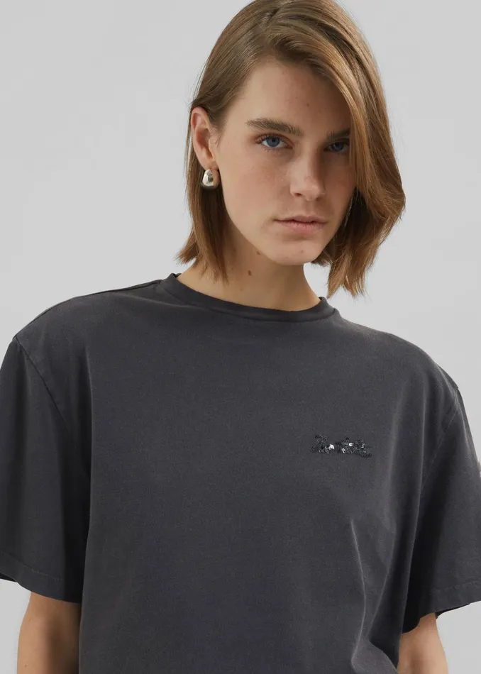 Women Rotate Heavy Oversized TShirt 8211 Black Wash The Frankie Shop Tops