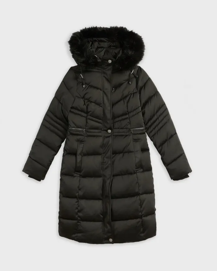 Women SAMIRA 8211 Long Padded Coat Black Ted Baker Coats and Jackets