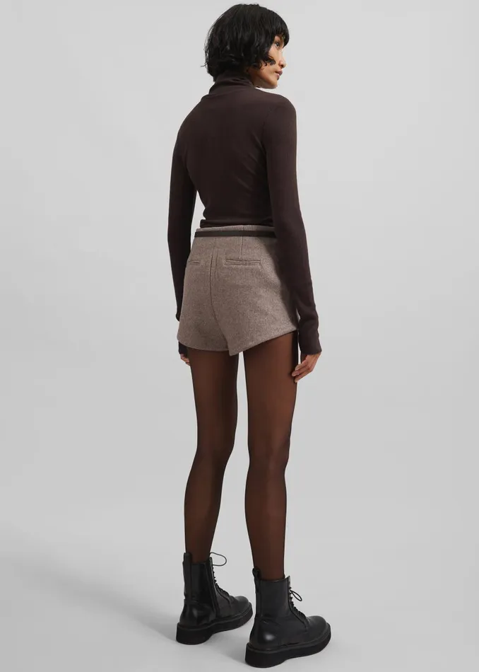 Women Samse Samse Sasonnet Turtleneck 8211 Chocolate Torte The Frankie Shop Knitwear