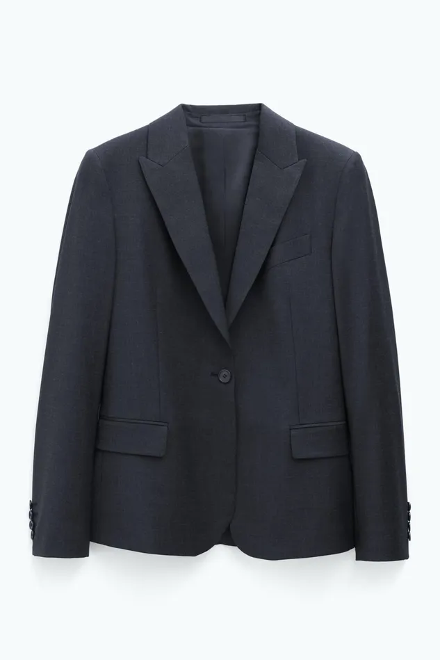 Women Sasha Cool Wool Blazer Anthracite Melange Filippa K Blazers