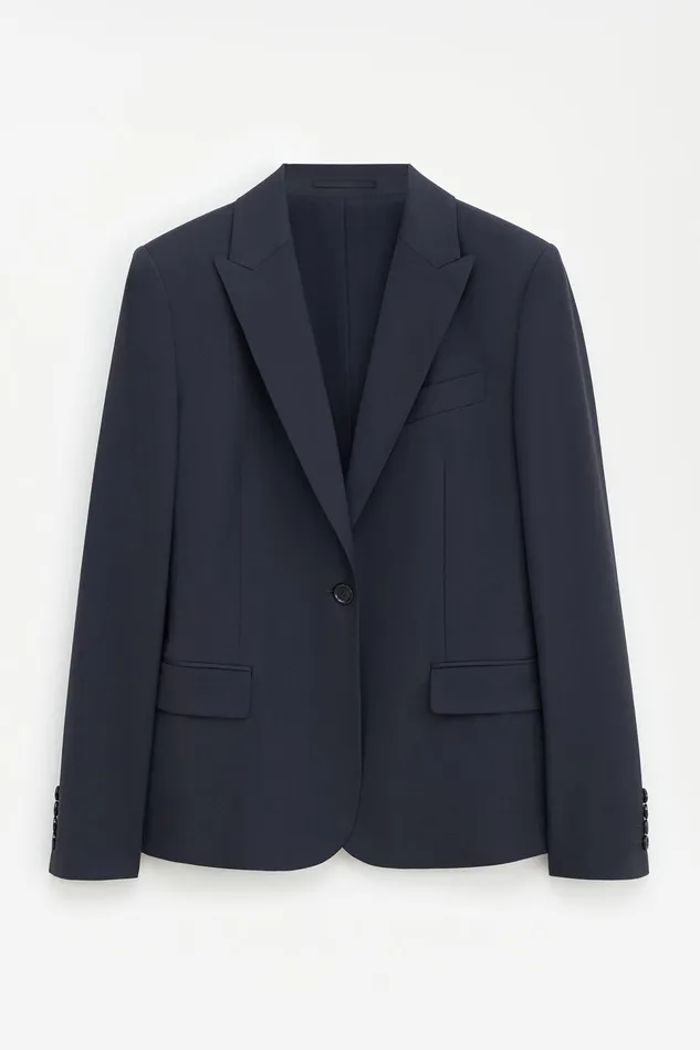 Women Sasha Cool Wool Blazer Dark Navy Filippa K Blazers