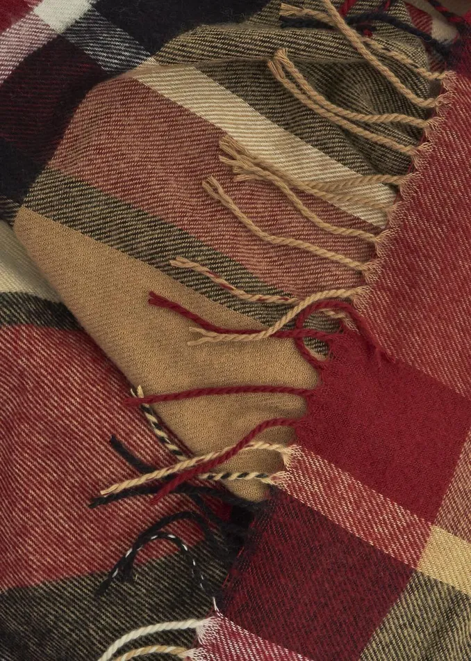 Women Scarves Hobbs Connie Blanket Scarf Red Multi