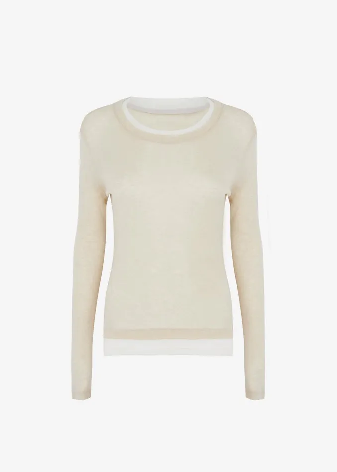 Women Scottie Layered Tee 8211 Butter The Frankie Shop Tops