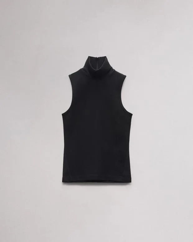 Women Shirts and Tops Rag and Bone Irina Turtleneck Tank Black