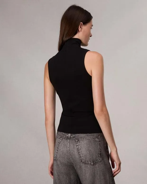 Women Shirts and Tops Rag and Bone Irina Turtleneck Tank Black