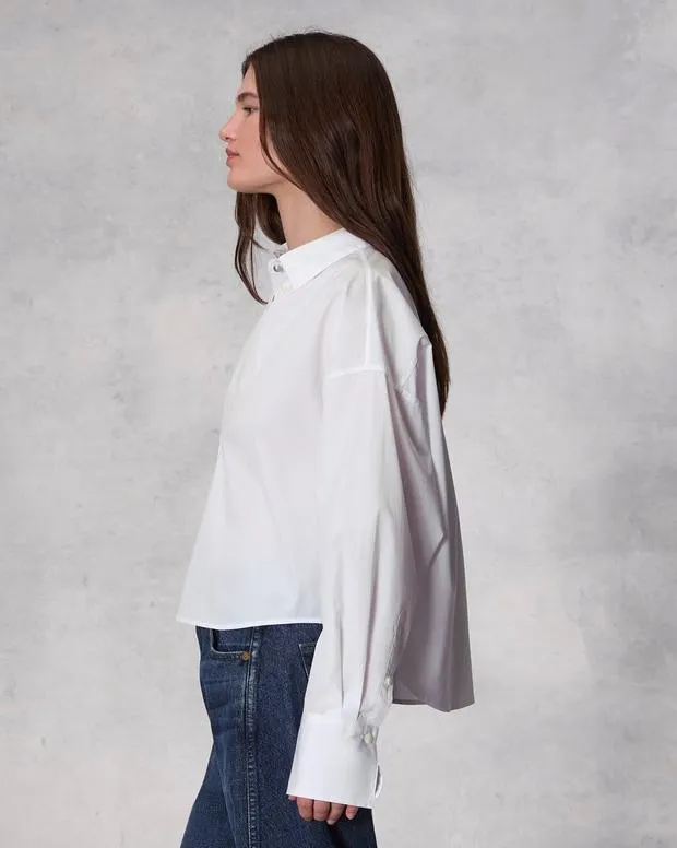 Women Shirts and Tops Rag and Bone Martha Cotton Poplin Shirt White