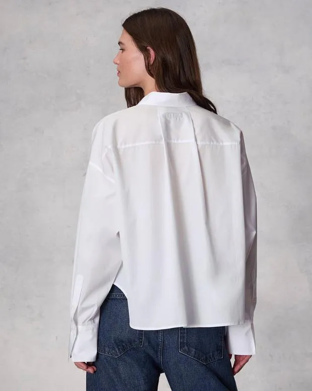 Women Shirts and Tops Rag and Bone Martha Cotton Poplin Shirt White