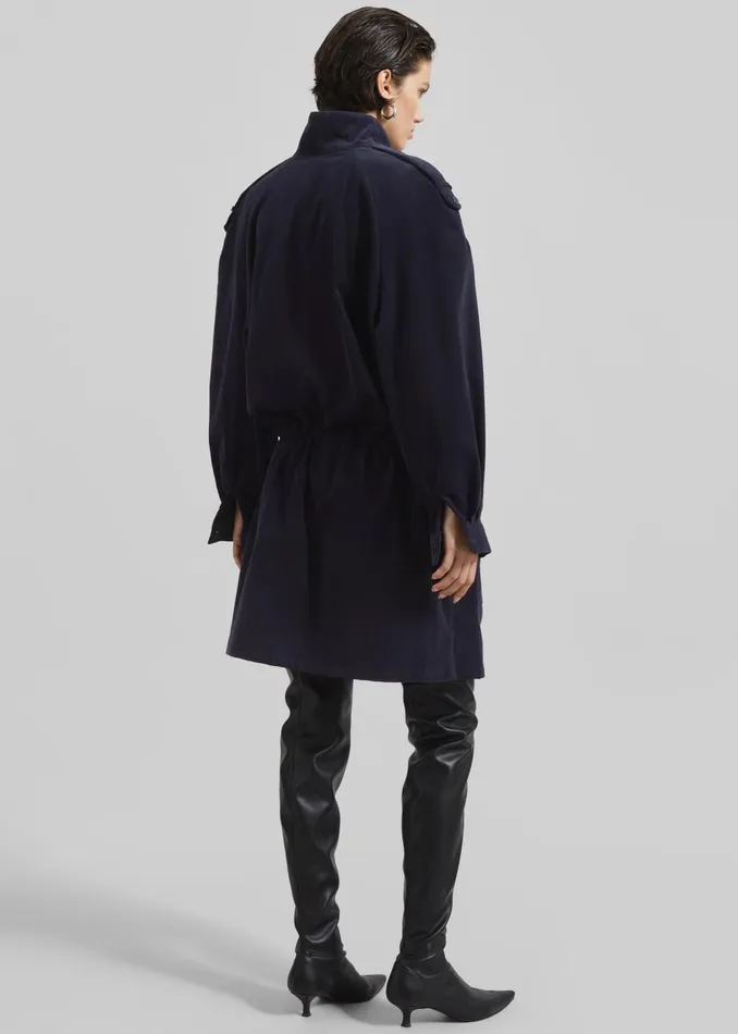 Women Sibelle Corduroy Dress 8211 Navy The Frankie Shop Dresses