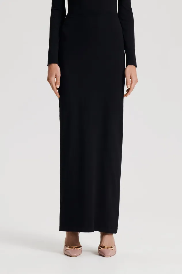 Women Skirts Scanlan Theodore MICRO KNIT SKIRT BLACK