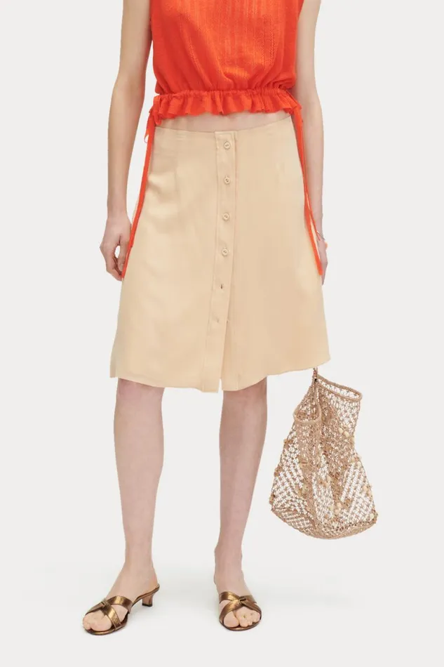 Women Skirts Shorts Rachel Comey Colonna Skirt Light Peach