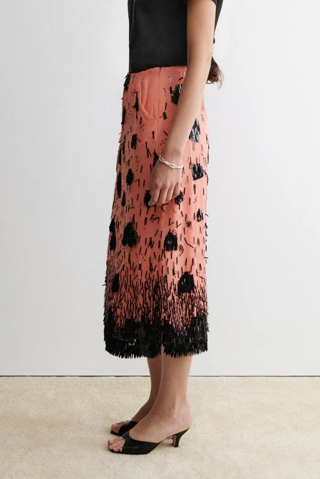 Women Skirts Shorts Rachel Comey Vela Skirt Coralblack Women Skirts Shorts Rachel Comey Vela Skirt Coralblack