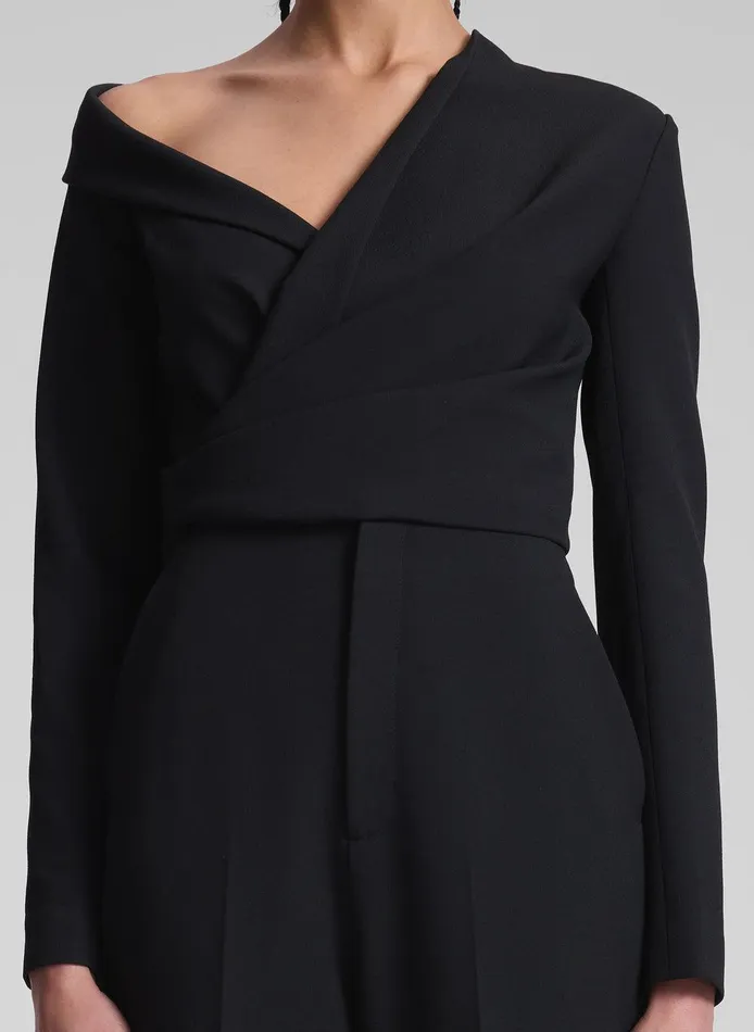 Women Skyla Asymmetric Jumpsuit Black ALC Jumpsuits