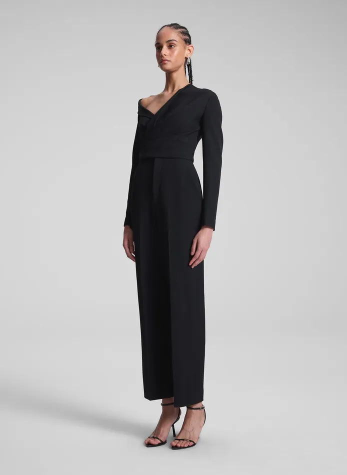 Women Skyla Asymmetric Jumpsuit Black ALC Jumpsuits