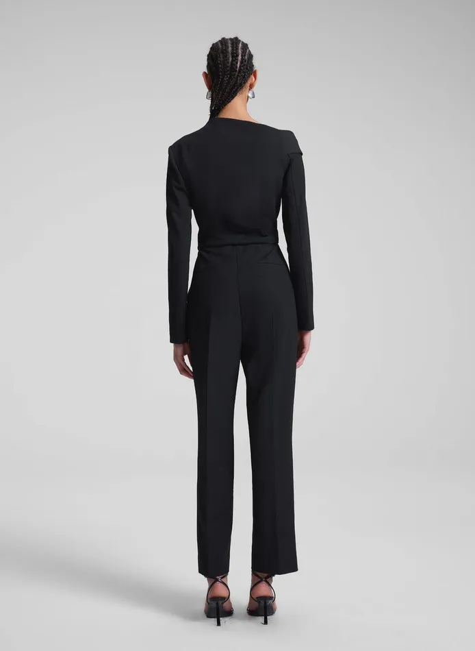 Women Skyla Asymmetric Jumpsuit Black ALC Jumpsuits
