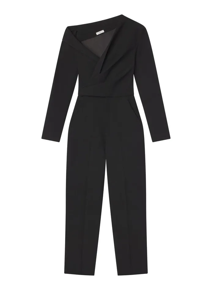 Women Skyla Asymmetric Jumpsuit Black ALC Jumpsuits