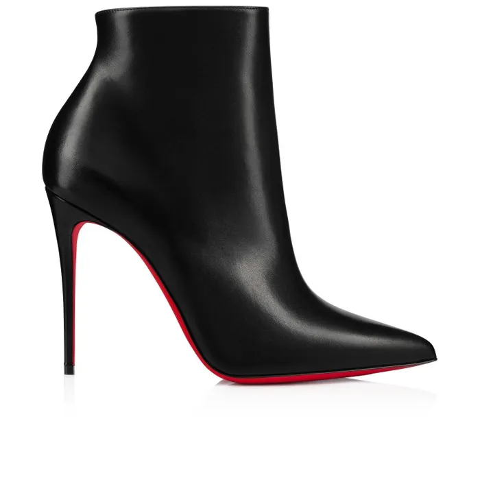 Women So Kate Booty 100 Mm Low Boots 8211 Calf Leather 8211 Black Christian Louboutin Boots