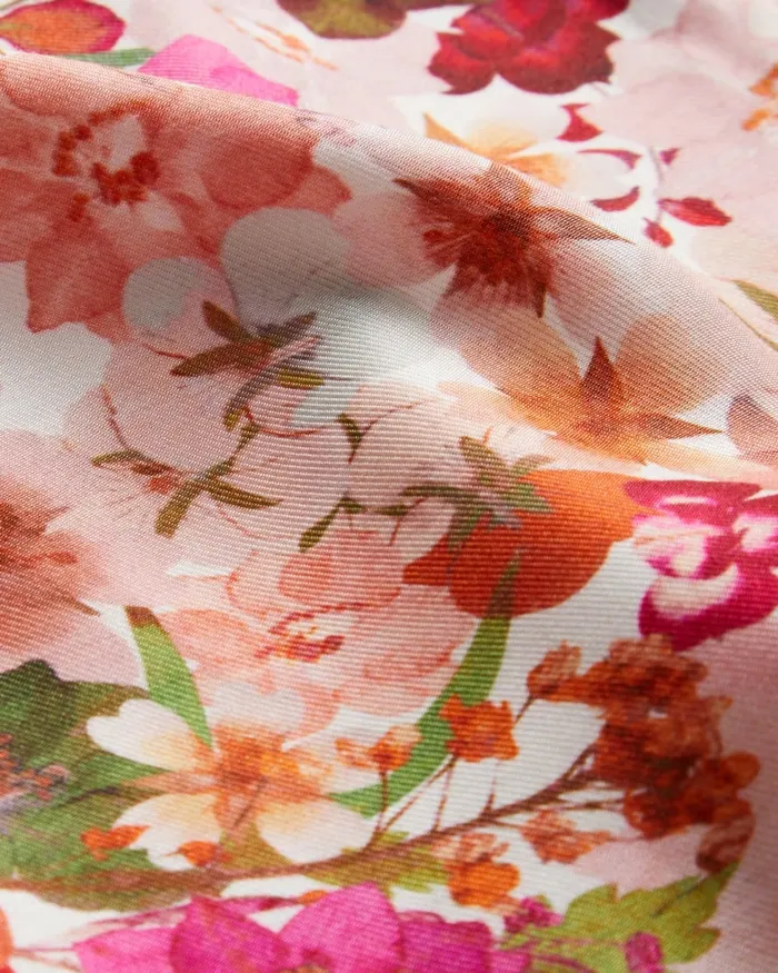 Women SORAPIA 8211 Floral V Neck Panelled Cami Top Pink Ted Baker Tops and Blouses