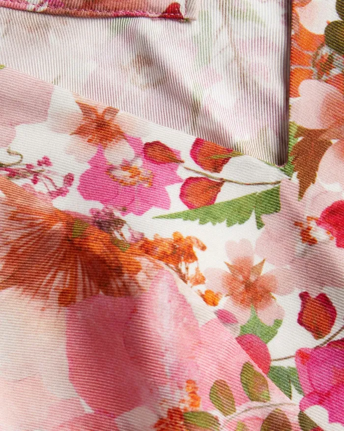 Women SORAPIA 8211 Floral V Neck Panelled Cami Top Pink Ted Baker Tops and Blouses
