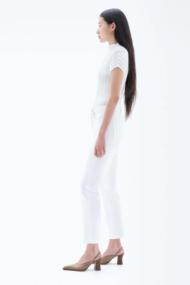 Women Stella Cropped White Wash Washed White Filippa K Jeans