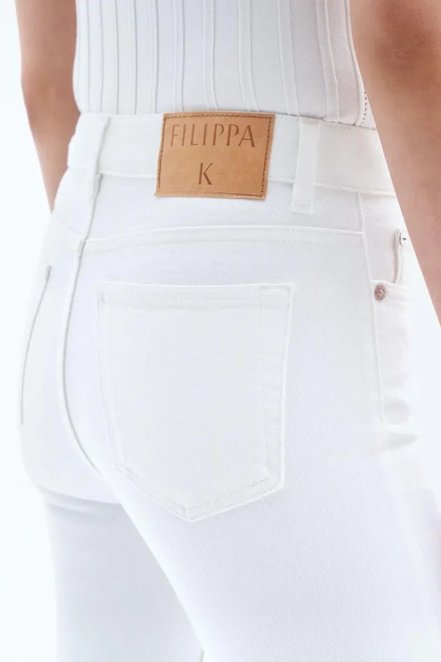 Women Stella Cropped White Wash Washed White Filippa K Jeans