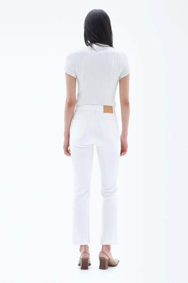 Women Stella Cropped White Wash Washed White Filippa K Jeans
