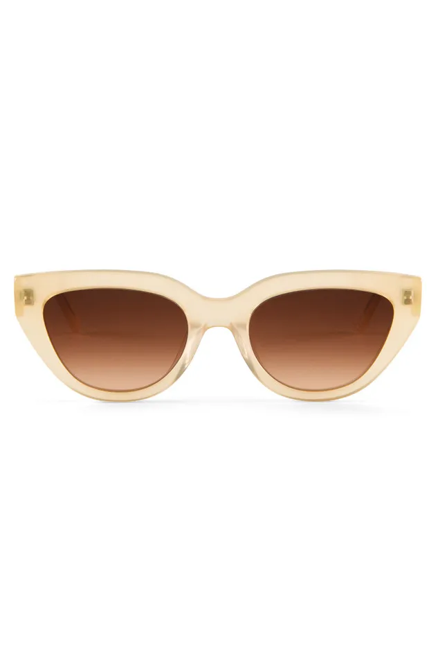 Women Sunglasses LoveShackFancy Ellana Cat Eye Sunglasses Shortbread