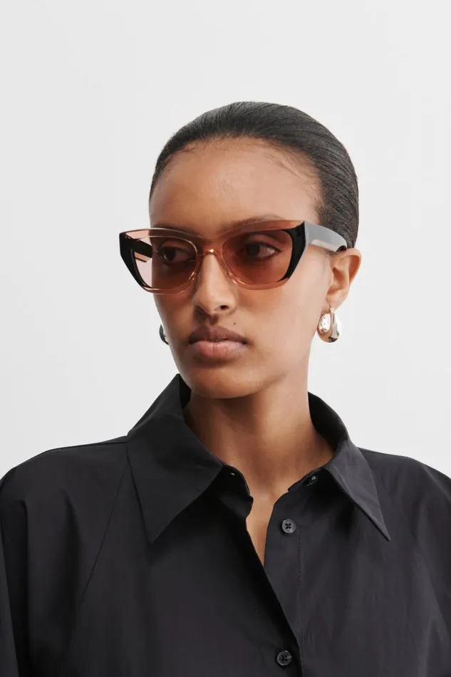 Women Sunglasses Rachel Comey Ayres Sunglasses Blackclear Pink Women Sunglasses Rachel Comey Ayres Sunglasses Blackclear Pink