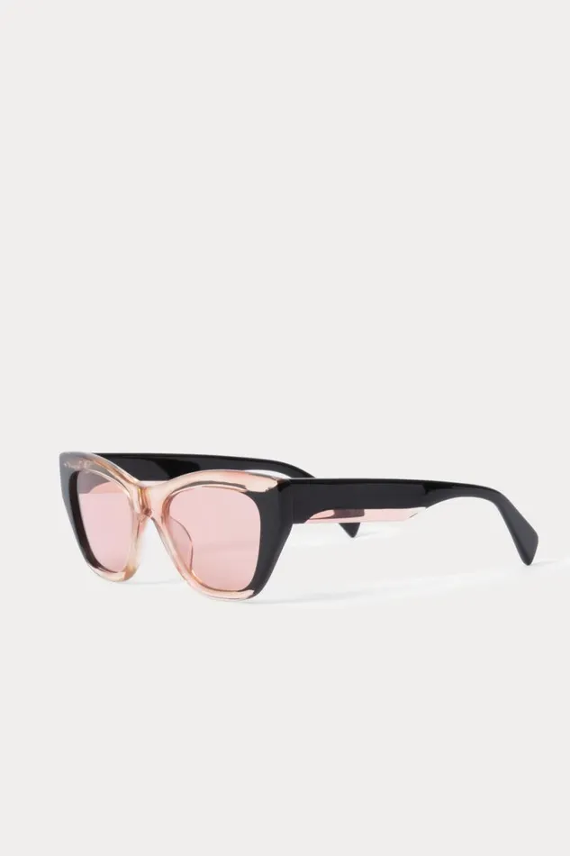 Women Sunglasses Rachel Comey Ayres Sunglasses Blackclear Pink Women Sunglasses Rachel Comey Ayres Sunglasses Blackclear Pink