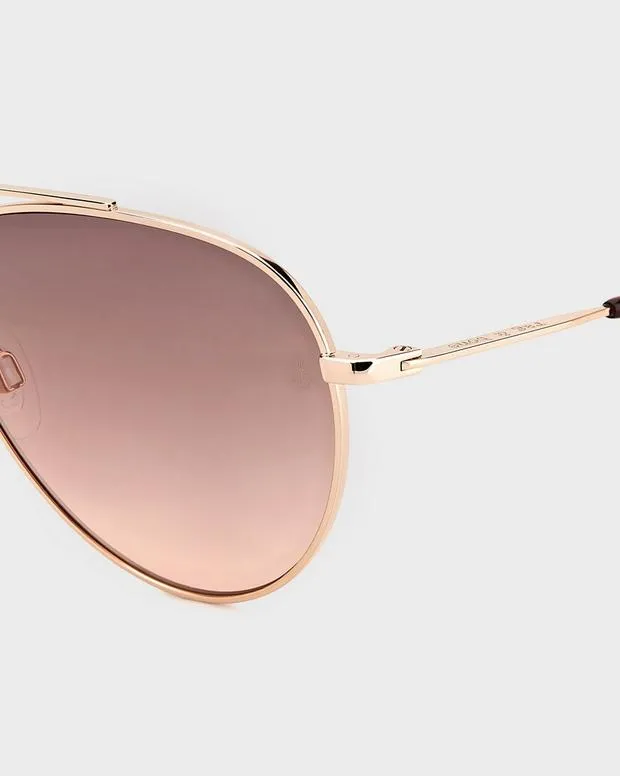 Women Sunglasses Rag and Bone Leslie Red Gold