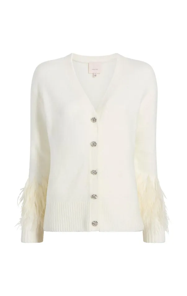 Women Sweaters and Knits Cinq Sept Briana Cardigan Ivory