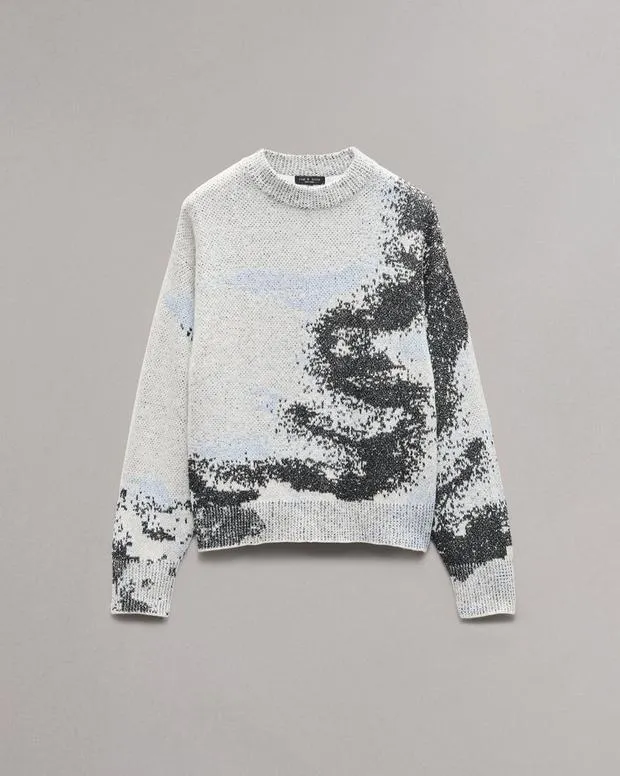 Women Sweaters and Sweatshirts Rag and Bone Estelle Jacquard Sweater Ivory Multi