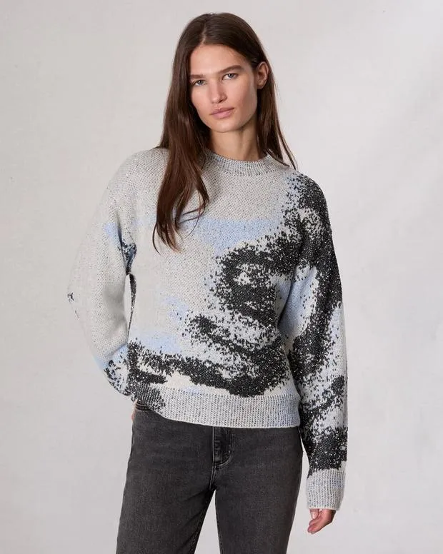 Women Sweaters and Sweatshirts Rag and Bone Estelle Jacquard Sweater Ivory Multi