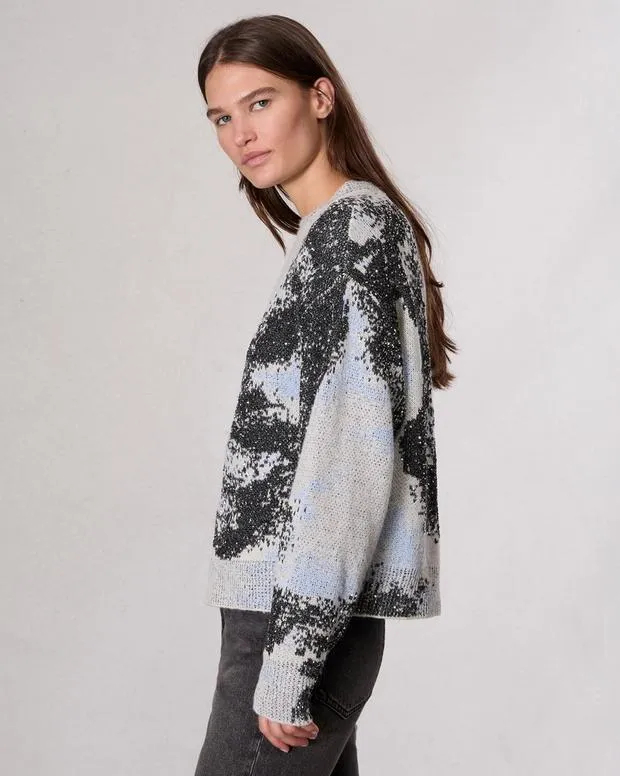 Women Sweaters and Sweatshirts Rag and Bone Estelle Jacquard Sweater Ivory Multi