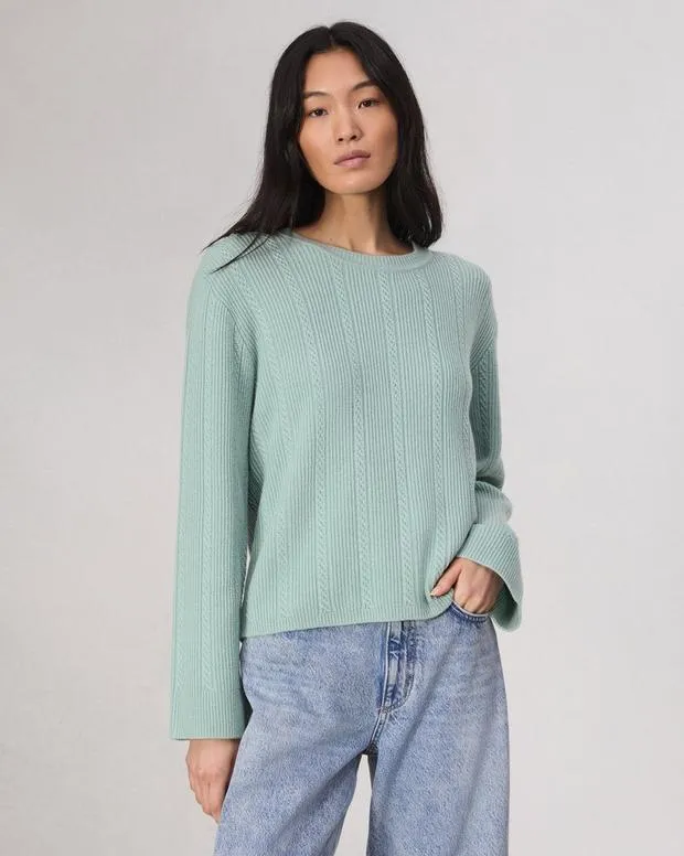 Women Sweaters and Sweatshirts Rag and Bone Maud Cashmere Sweater Seafoam