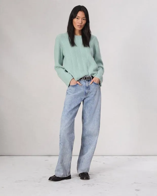 Women Sweaters and Sweatshirts Rag and Bone Maud Cashmere Sweater Seafoam