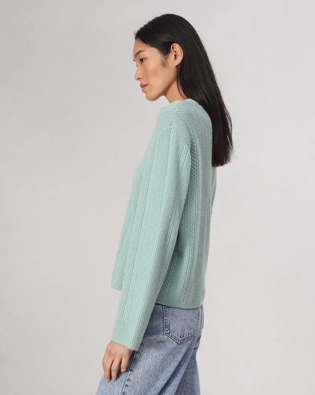 Women Sweaters and Sweatshirts Rag and Bone Maud Cashmere Sweater Seafoam