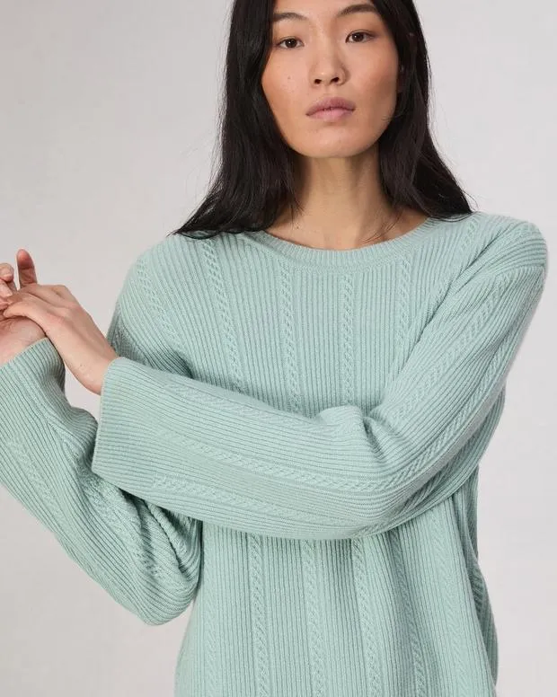 Women Sweaters and Sweatshirts Rag and Bone Maud Cashmere Sweater Seafoam