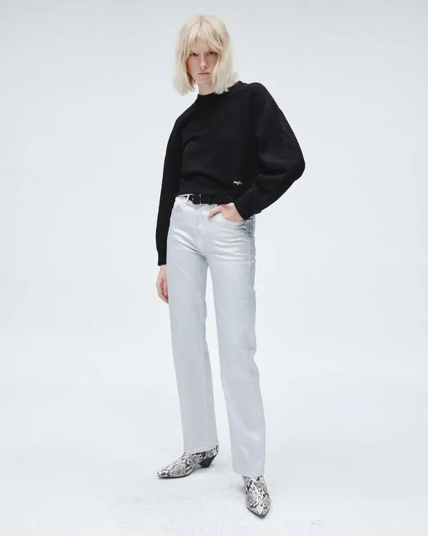 Women Sweaters and Sweatshirts Rag and Bone Vintage Terry Sweatshirt Black