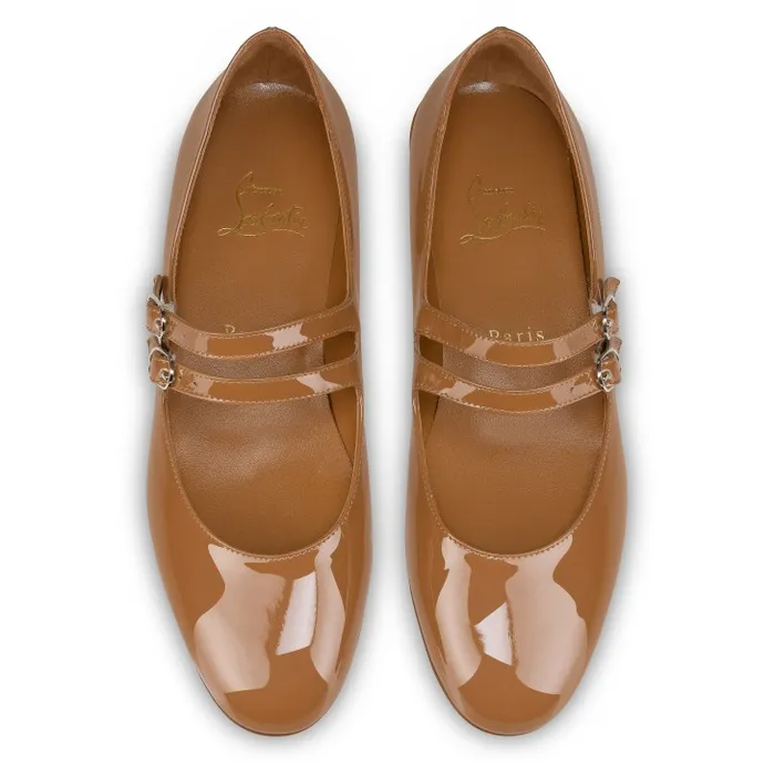 Women Sweet Jane Ballerinas 8211 Patent Leather 8211 Nude 4 Christian Louboutin Flats and Loafers