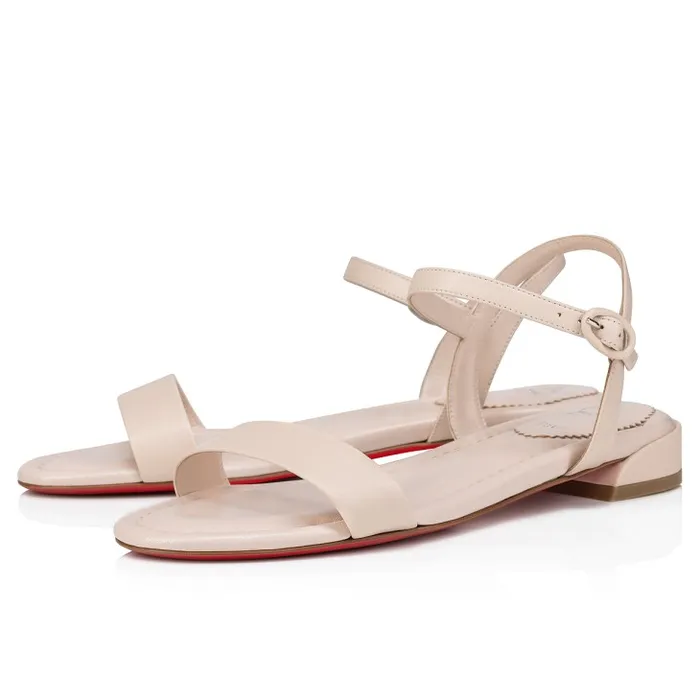 Women Sweet Jane Sandal Sandals 8211 Nappa Leather 8211 Leche Christian Louboutin Flats and Loafers Women Sweet Jane Sandal Sandals 8211 Nappa Leather 8211 Leche Christian Louboutin Flats and Loafers