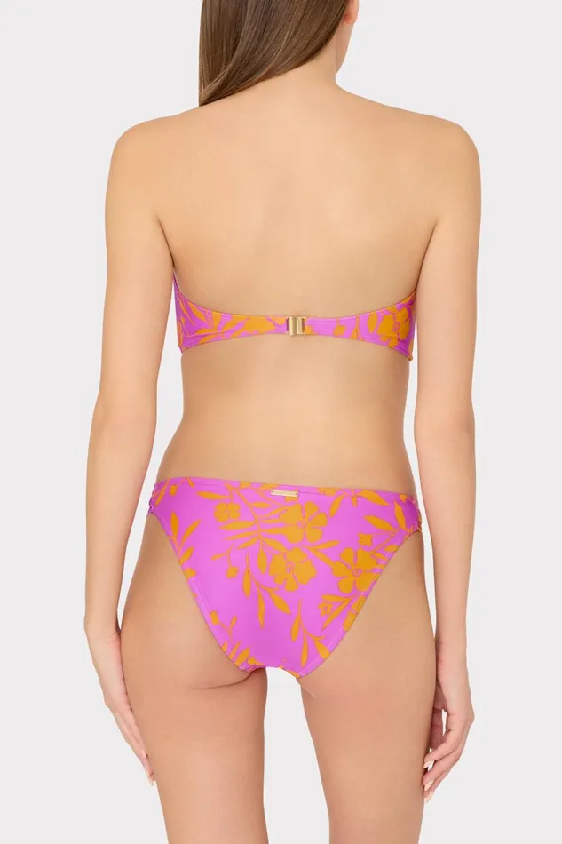 Women Swim and Coverups Milly Marigold Aroma Ruched Sides Bikini Bottom Multi