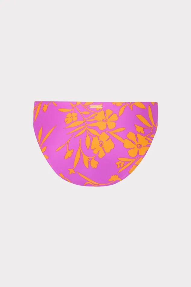Women Swim and Coverups Milly Marigold Aroma Ruched Sides Bikini Bottom Multi
