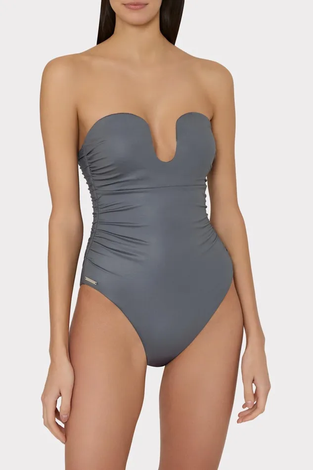 Women Swim and Coverups Milly Ragatta One Piece Grey