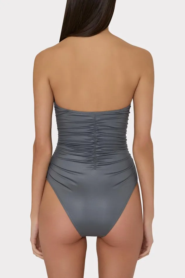 Women Swim and Coverups Milly Ragatta One Piece Grey