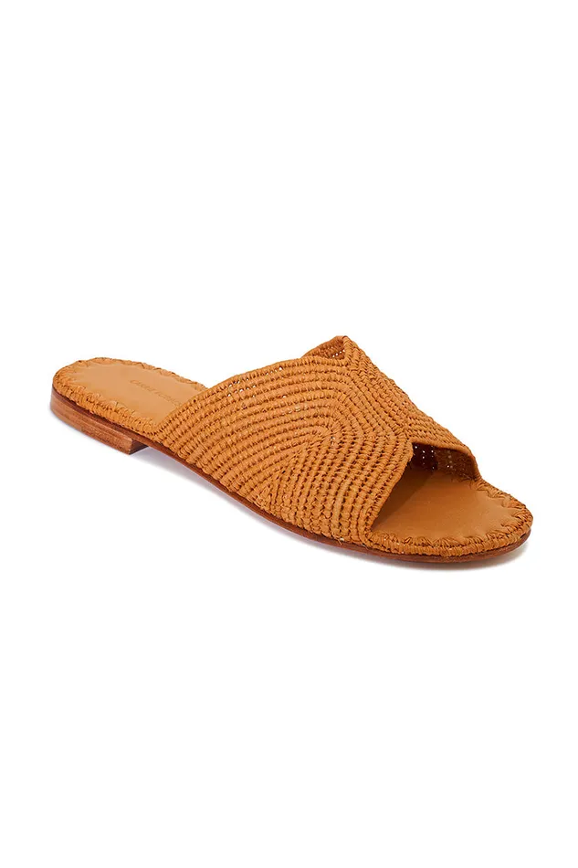 Women Swim LoveShackFancy Carrie Forbes Salon Sandals Cognac
