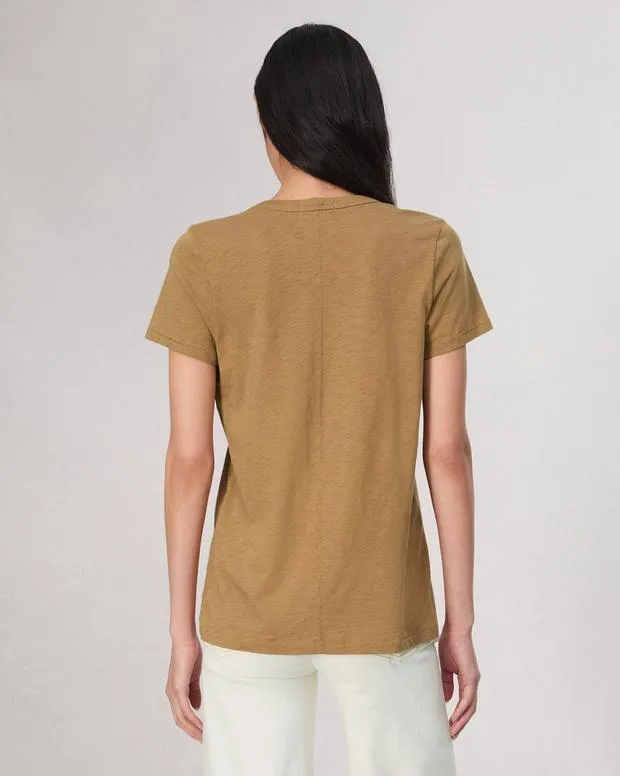 Women TShirts Rag and Bone The Slub Vee Khaki